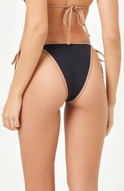 L*space Lspace Levy Bitsy String Bikini Bottoms In Black
