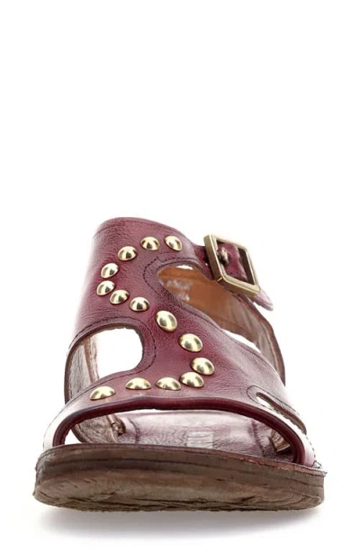 As98 A.s.98 Romy Studded Sandal In Red