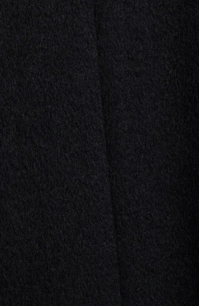 Bernardo Leopard Print Collar Felt Coat