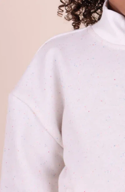 Tiny Tribe Kids' Half Zip Pullover In Sand