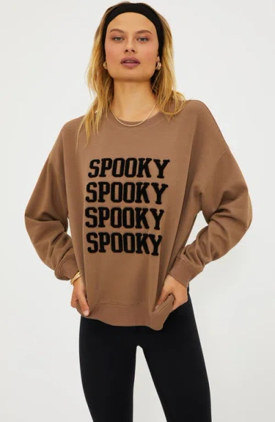 Beach Riot Devyn Oversized Sweatshirt In Brown