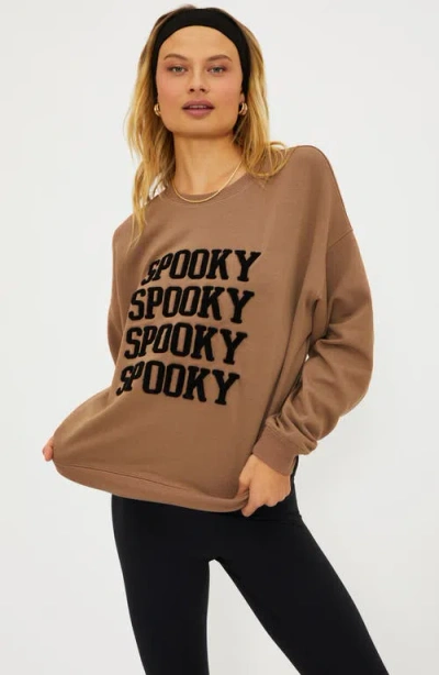 Beach Riot Devyn Oversized Sweatshirt In Brown