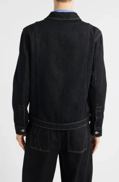 Krost Denim Combo Jacket In Black