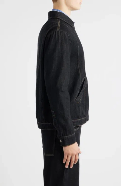 Krost Denim Combo Jacket In Black