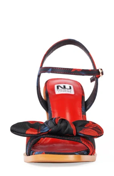 Ninety Union Nora Bow Ankle Strap Sandal In Multi