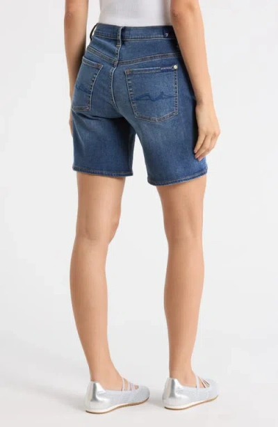 7 For All Mankind Boy Shorts Atlanta Short In Blue