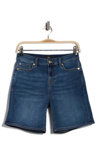 7 For All Mankind Boy Shorts Atlanta Short In Blue