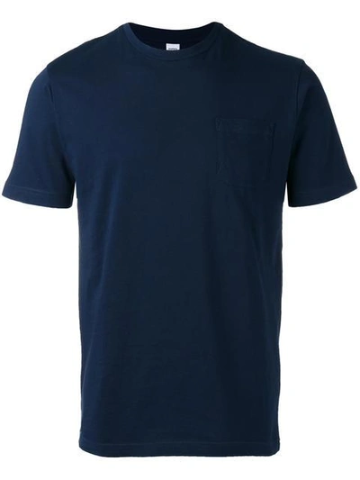 Shop Aspesi Patch Pocket T-shirt In Blue