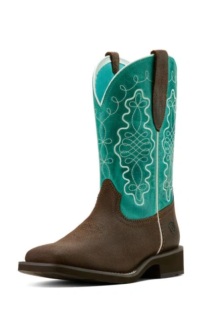 Ariat Callie Distressed Western Boot In Multi
