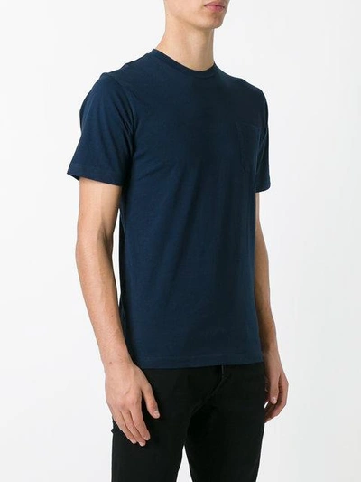 Shop Aspesi Patch Pocket T-shirt In Blue