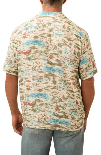 Faherty Bali Camp Shirt In Multi