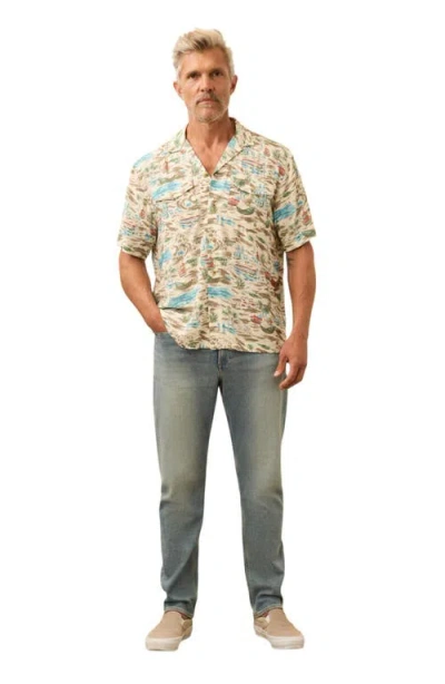 Faherty Bali Camp Shirt In Multi