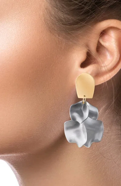 Jardin Ginkgo Leaf Flutter Drop Earrings In Multi