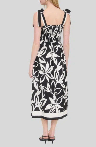 August Sky Tie Strap Sundress In Multi