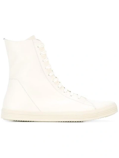 Shop Rick Owens Hi-top Sneakers - White