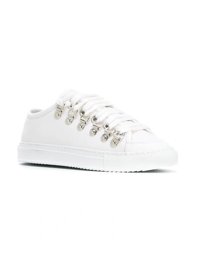 Shop Jw Anderson Canvas Sneakers In White