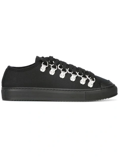 Jw Anderson Low Canvas Trainer In Black