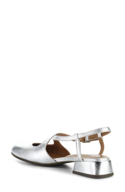 Fly London Cefi Metallic Leather Shoe In Silver