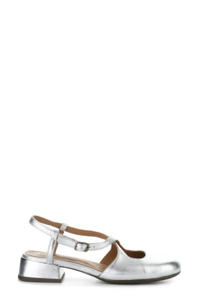 Fly London Cefi Metallic Leather Shoe In Silver