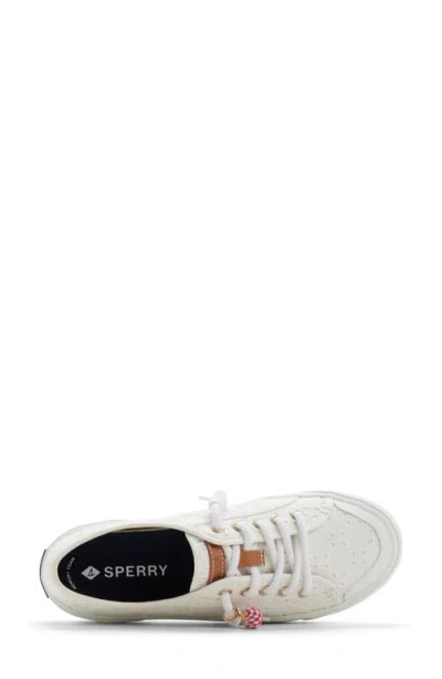 Sperry Pier Wave Low Top Sneaker In White