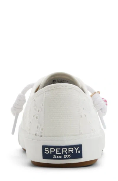 Sperry Pier Wave Low Top Sneaker In White
