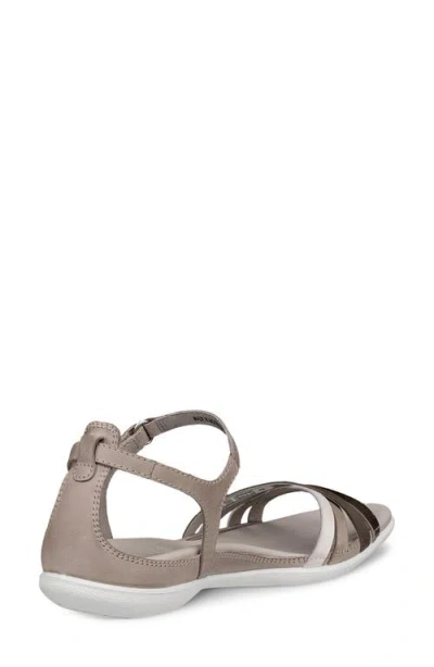 Ecco Flash Leather Ankle Strap Sandals In Brown