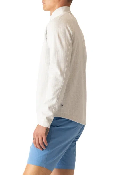 Deke Stratluxe Jersey Quarter Zip Pullover In White