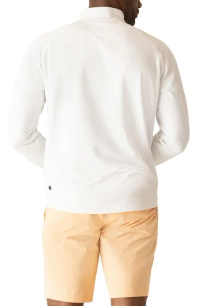 Deke Techno Microlight Quarter Zip Pullover In Neutral