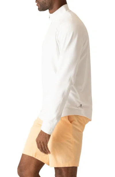 Deke Techno Microlight Quarter Zip Pullover In Neutral