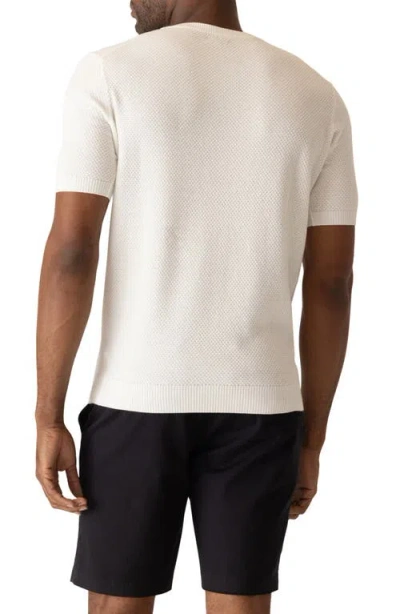 Deke Modern Texture Knit T-shirt In Neutral