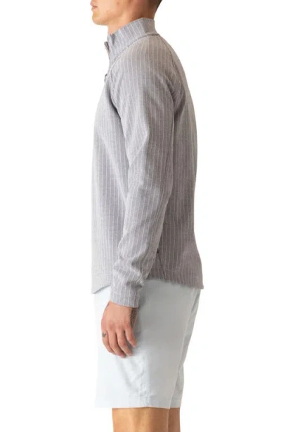 Deke Stratluxe Jersey Quarter Zip Pullover In Gray