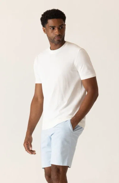Deke Modern Texture Knit T-shirt In White