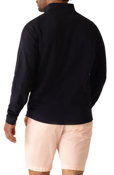 Deke Techno Microlight Quarter Zip Pullover In Blue