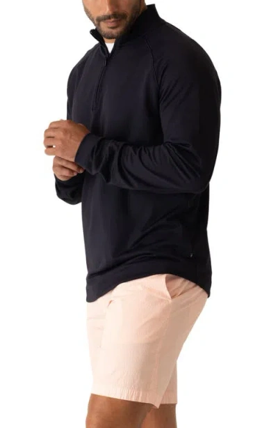 Deke Techno Microlight Quarter Zip Pullover In Blue