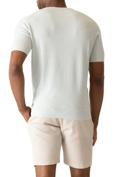 Deke Modern Texture Knit T-shirt In White
