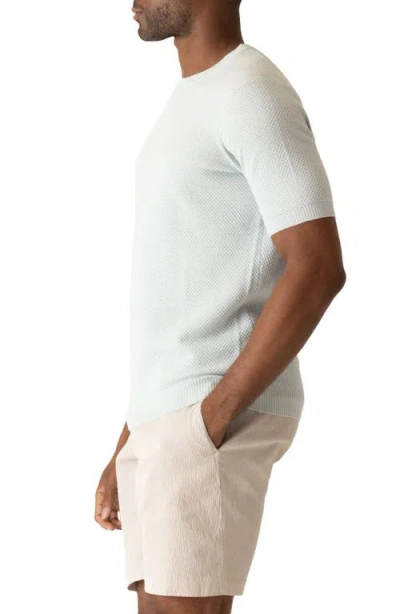 Deke Modern Texture Knit T-shirt In White