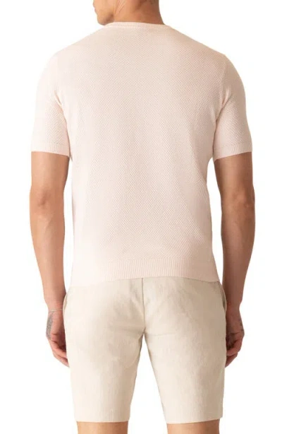Deke Modern Texture Knit T-shirt In Neutral