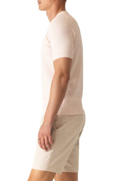 Deke Modern Texture Knit T-shirt In Neutral