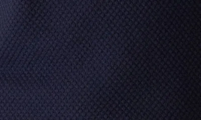 Deke Modern Texture Knit T-shirt In Blue