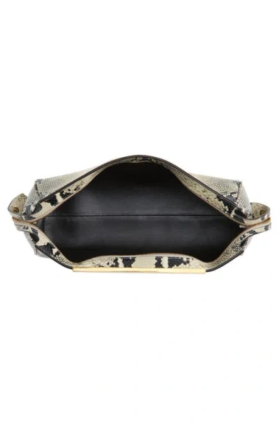Khaite Donna Snakeskin Embossed Evening Clutch In Neutral
