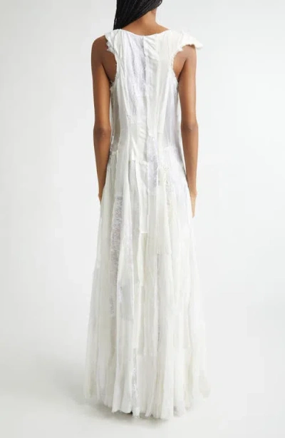 Collina Strada Primrose Patchwork Maxi Dress In White