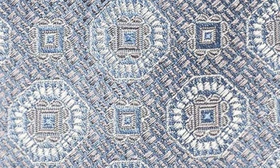 Eton Medallion Silk Classic Tie In Gray
