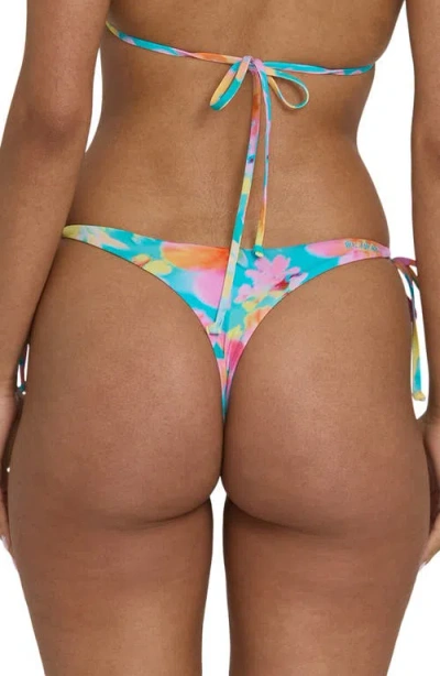 Billabong Pipe Dreams Tie Side Maya Bikini Bottoms In Multi