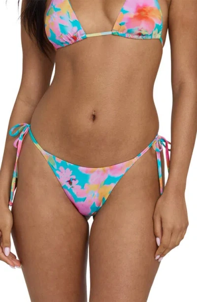 Billabong Pipe Dreams Tie Side Maya Bikini Bottoms In Multi
