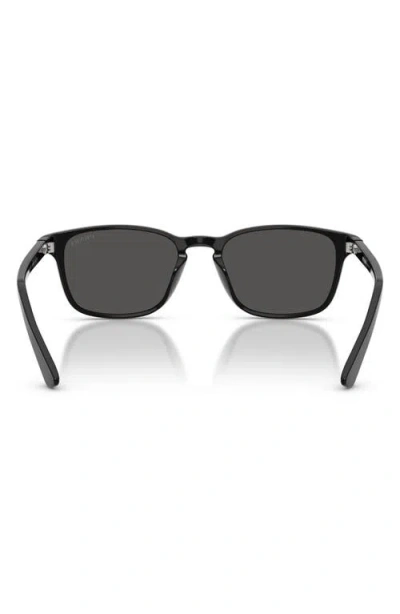Prada 0pr D13su Rectangular Frame Acetate Sunglasses In Black