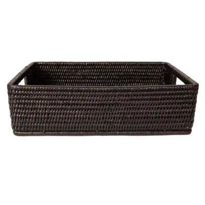 Artifacts Trading Company ™ Artifacts Rattan Rectangular Storage Basket With Rounded Corners In Brown