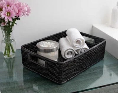 Artifacts Trading Company ™ Artifacts Rattan Rectangular Storage Basket With Rounded Corners In Brown