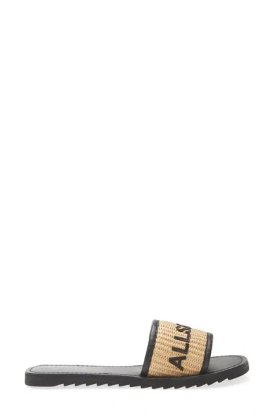 Allsaints Hoxton Single Strap Sliders In Multi