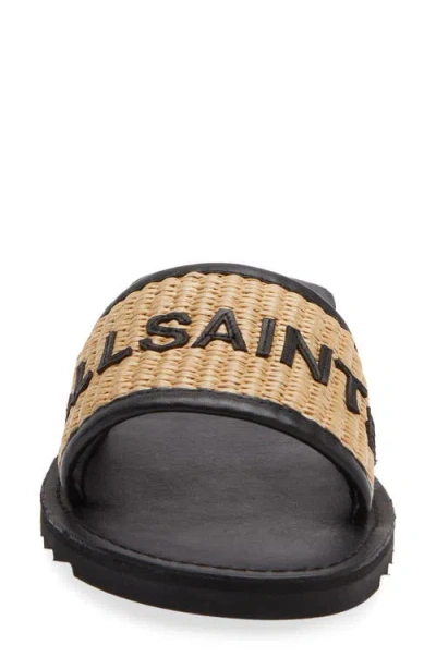 Allsaints Hoxton Single Strap Sliders In Multi