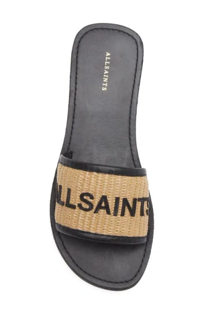 Allsaints Hoxton Single Strap Sliders In Multi